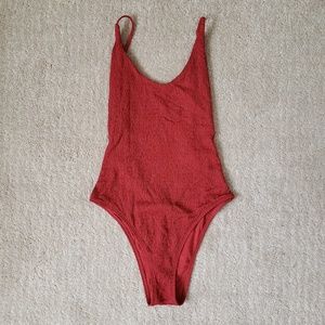 Aerie Smocked one piece scoop suit S